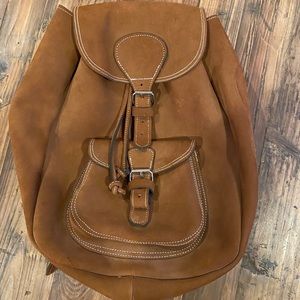 Leather backpack